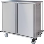 DINEX Quiet Compact Tray Delivery Cart, 32 capacity, Two Door, Two Trays per Slide, - 4.75" tray spacing