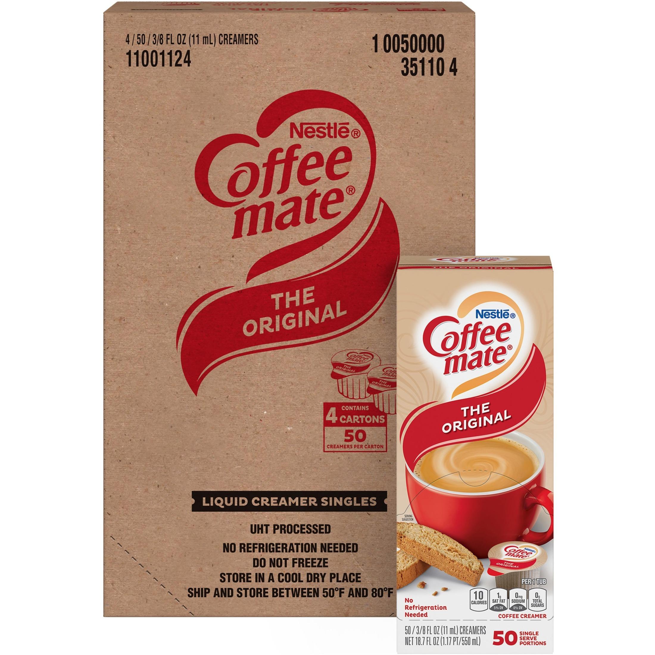 Coffee mate Original Liquid Coffee Creamer Singles - Gluten-free (Pack of 200)