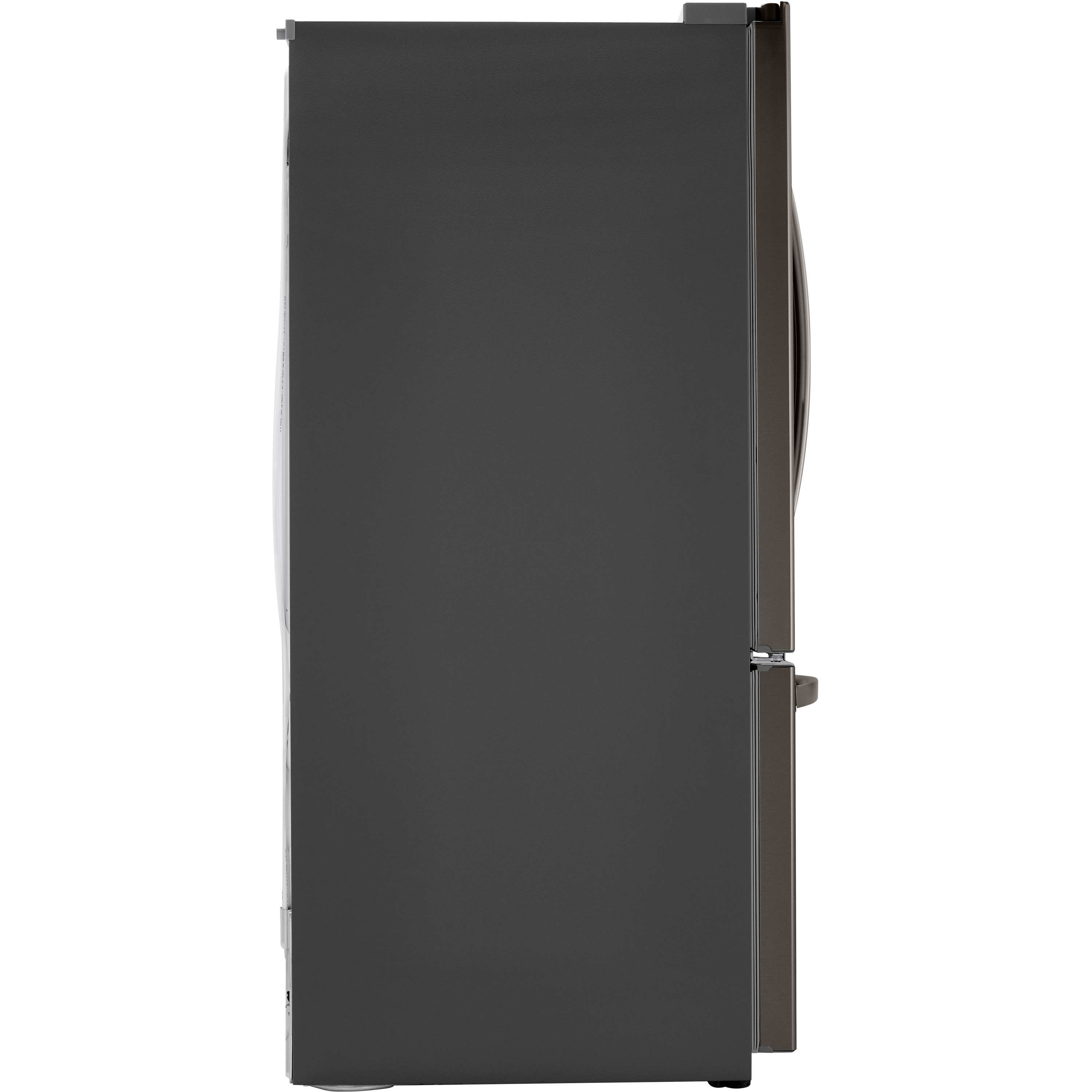 LG 29-Cu. Ft. French Door Refrigerator with Slim Design Water Dispenser, PrintProof Black Stainless Steel