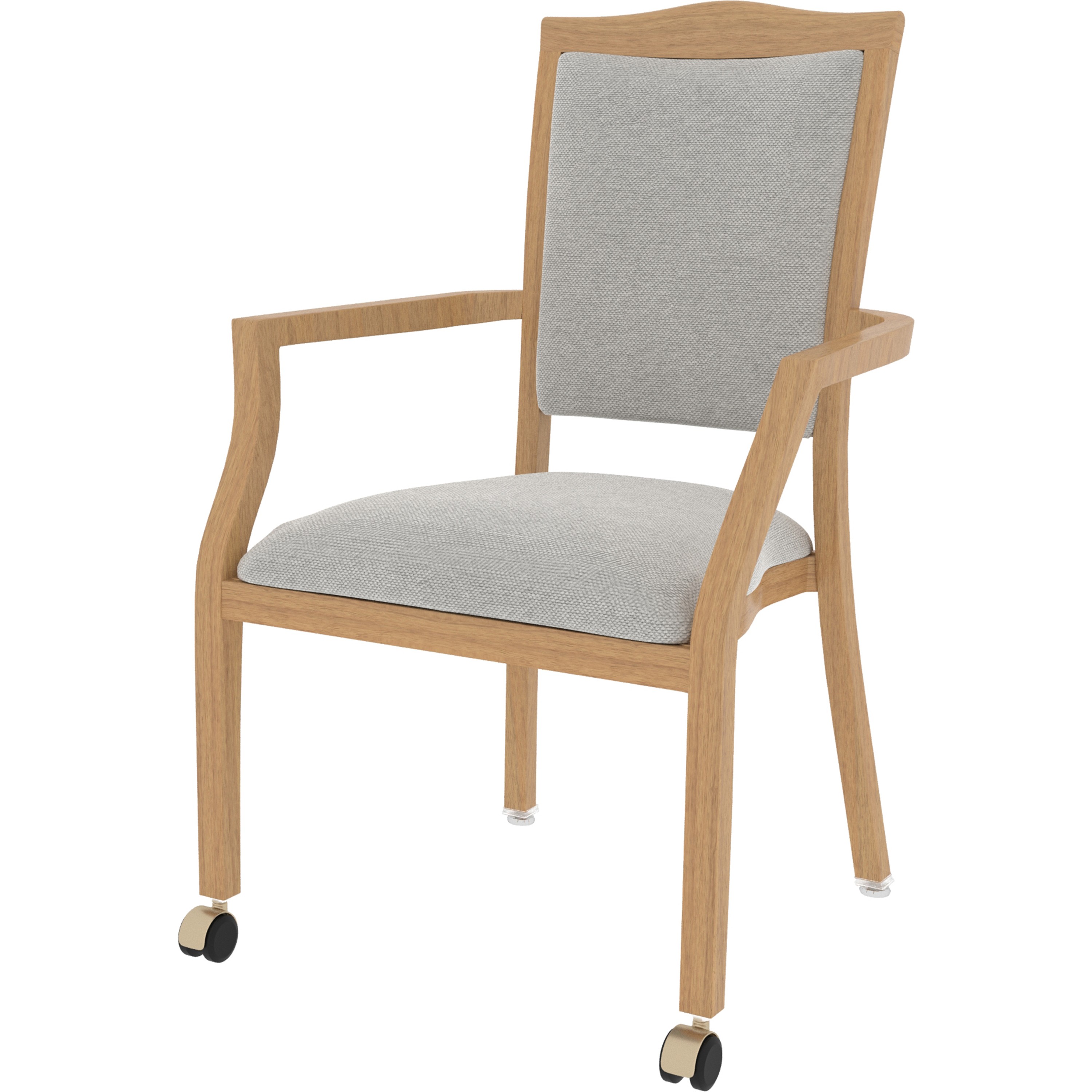 Macon Dining Chair with Front Casters | Maxwell Thomas