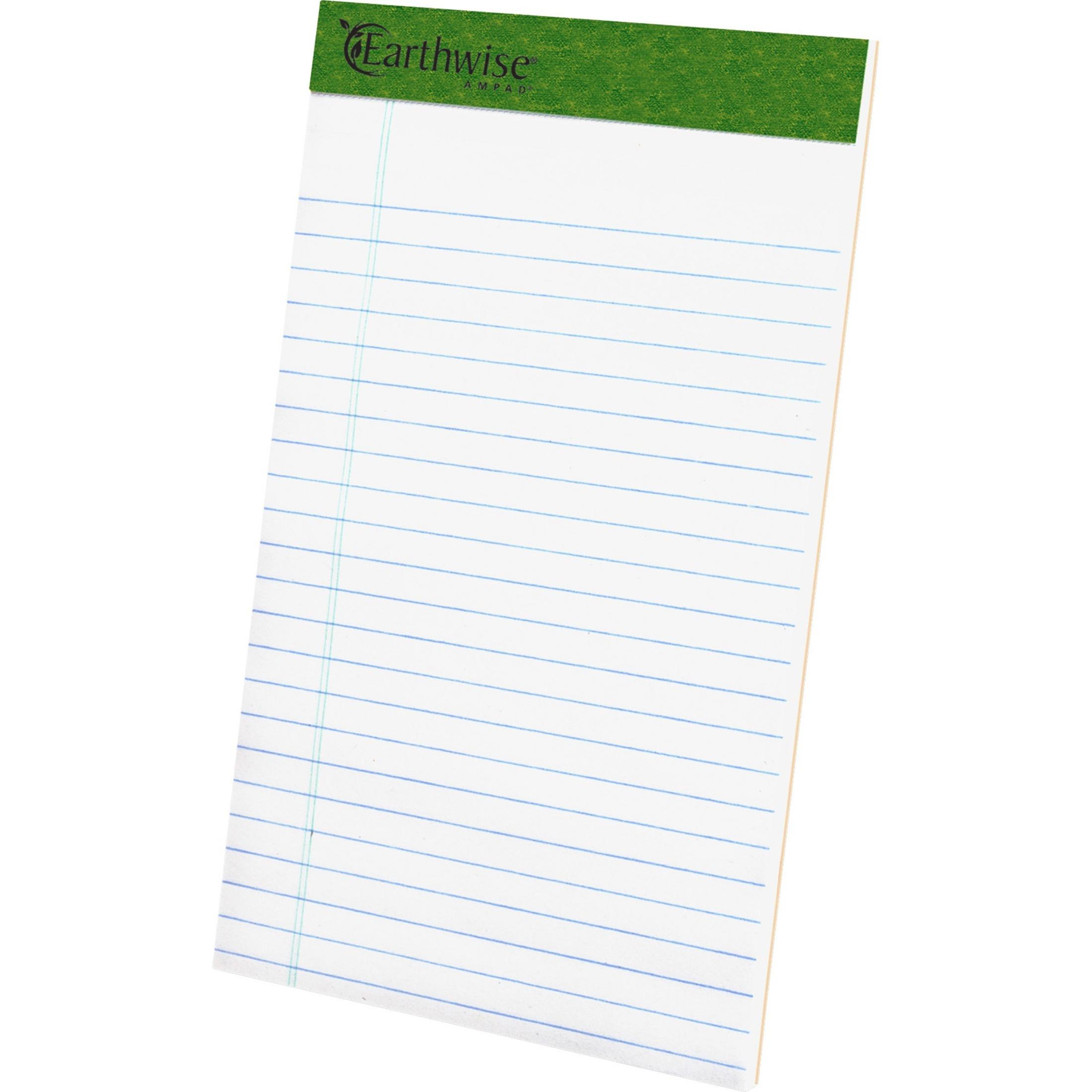 Writing Pads, Jr. Legal Ruled, Perforated,50 Sht, 5"x8",WE