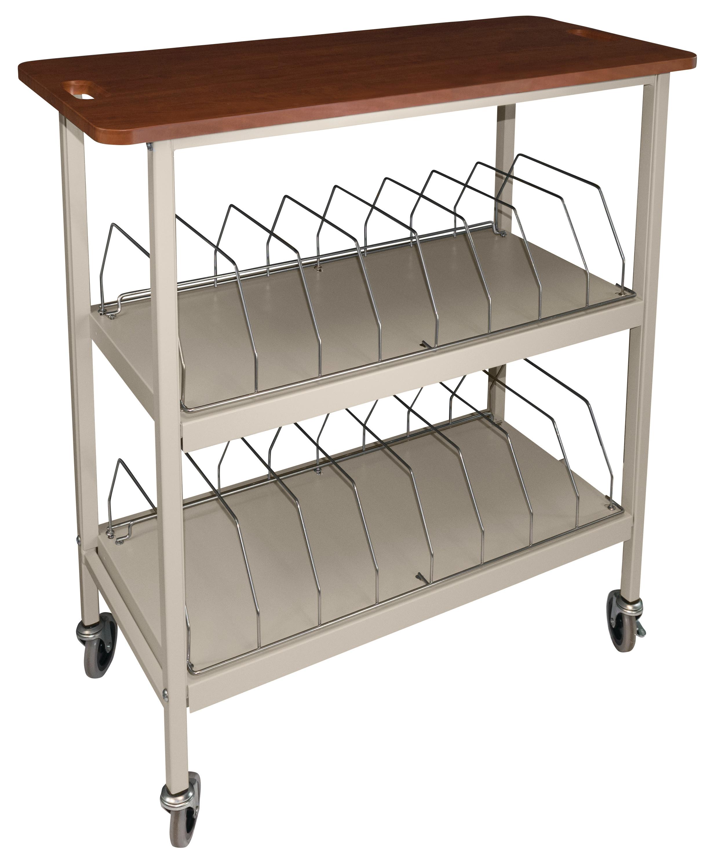 Horizontal Open Chart Rack - 15 Binder Capacity - Beige (4KF44 ...