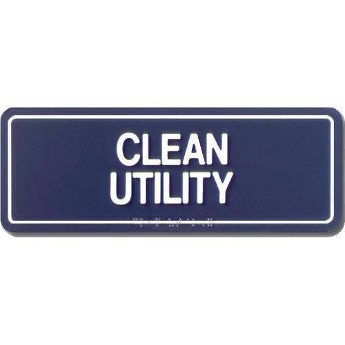 Contemporary Common Room Sign with Braille, 2-Lines, 4" x 11 ...
