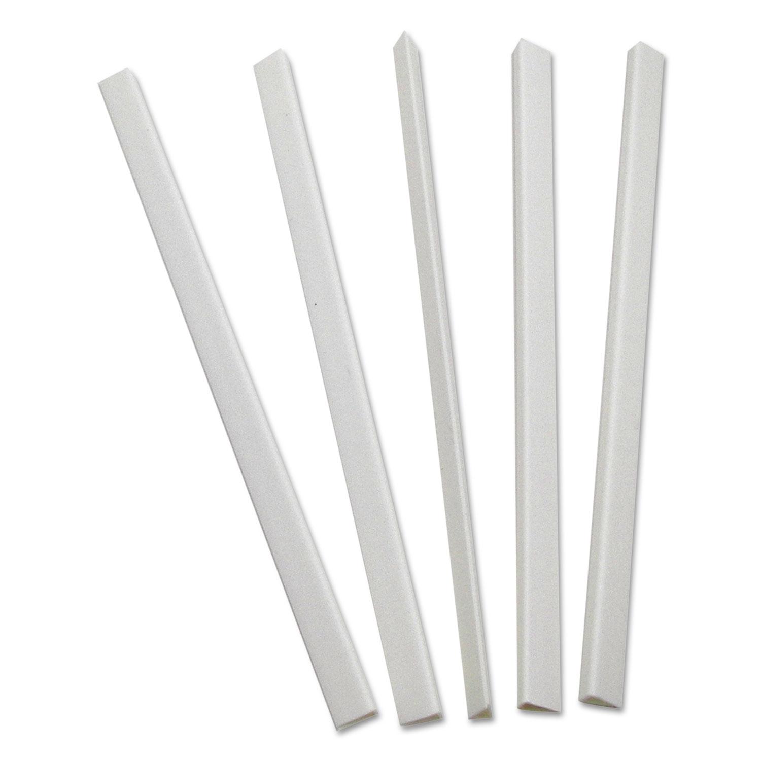 C-Line® Slide 'N Grip Binding Bars, White, 11 x 1/4, 100/Box