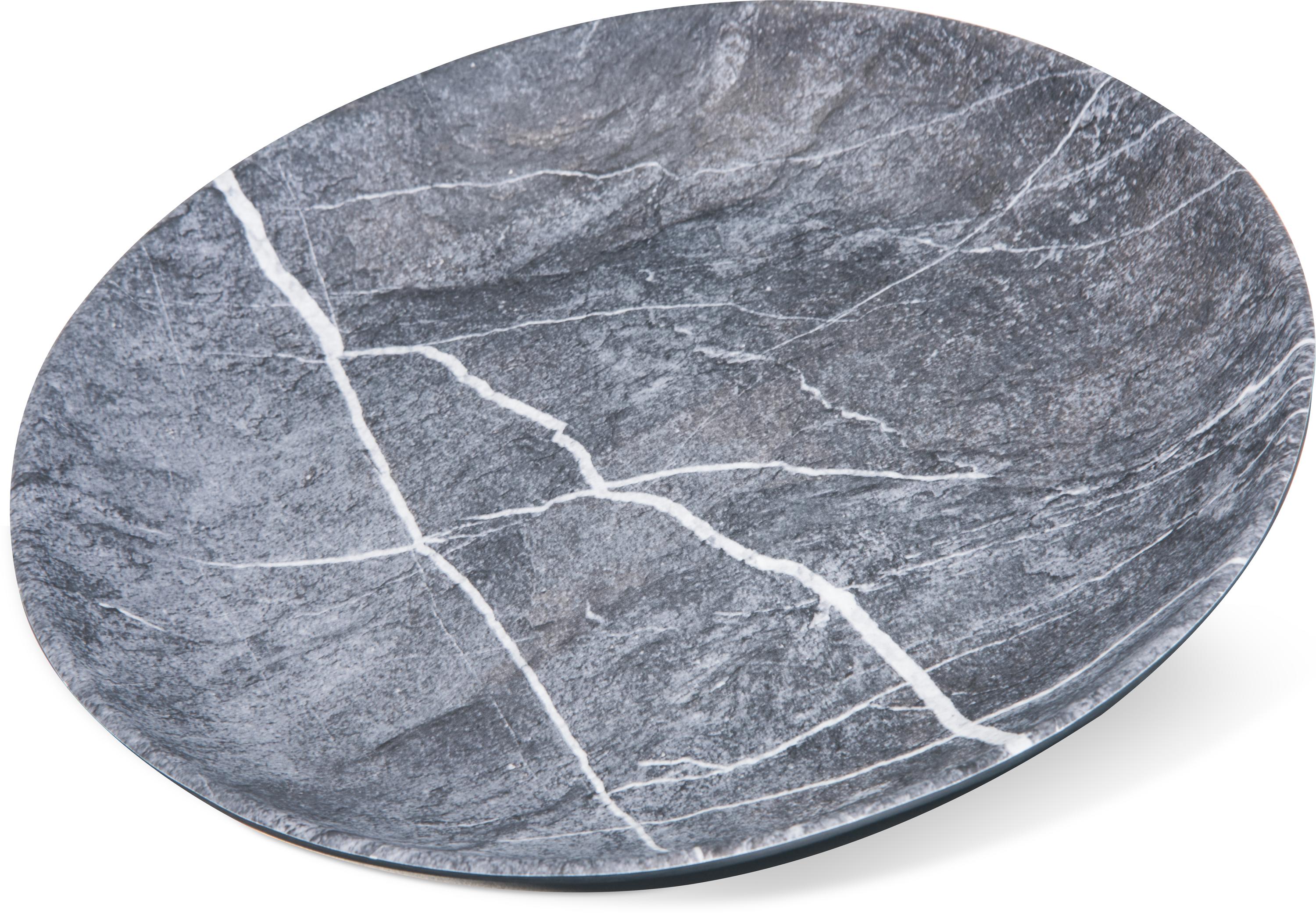 Ridge Melamine Dinner Plate 10.5" - Soapstone