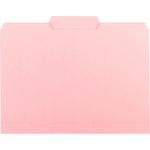 Interior Folder, 1/3 Cut Tab, Letter, 100/BX, Pink