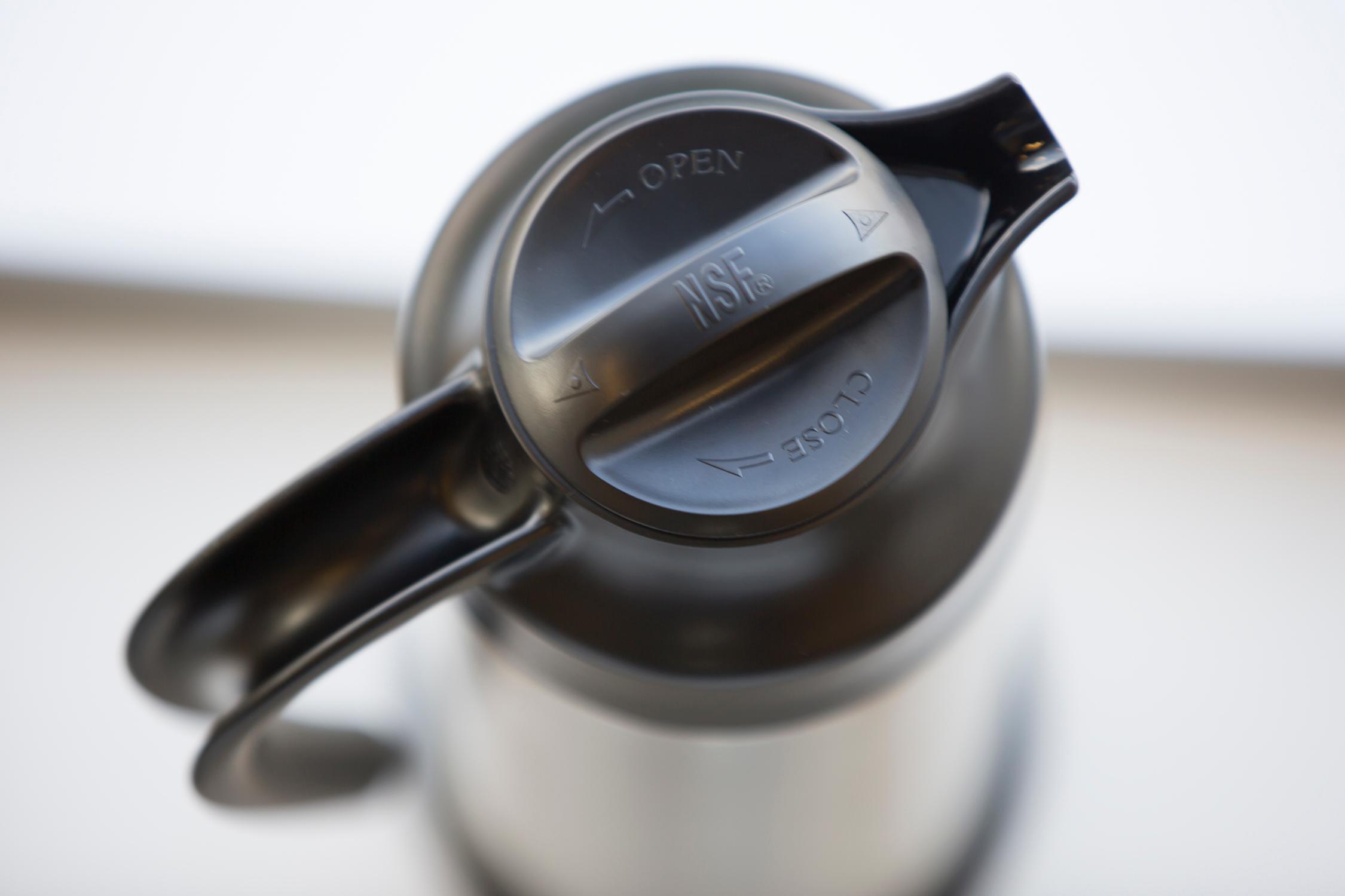SteelVac® 0.7-Liter Vacuum Insulated Creamer with Footed Base in Brushed Stainless and Black