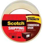 Scotch® 3750 Commercial Grade Packaging Tape, 1.88" x 54.6yds, 3" Core, Clear, 48/Carton