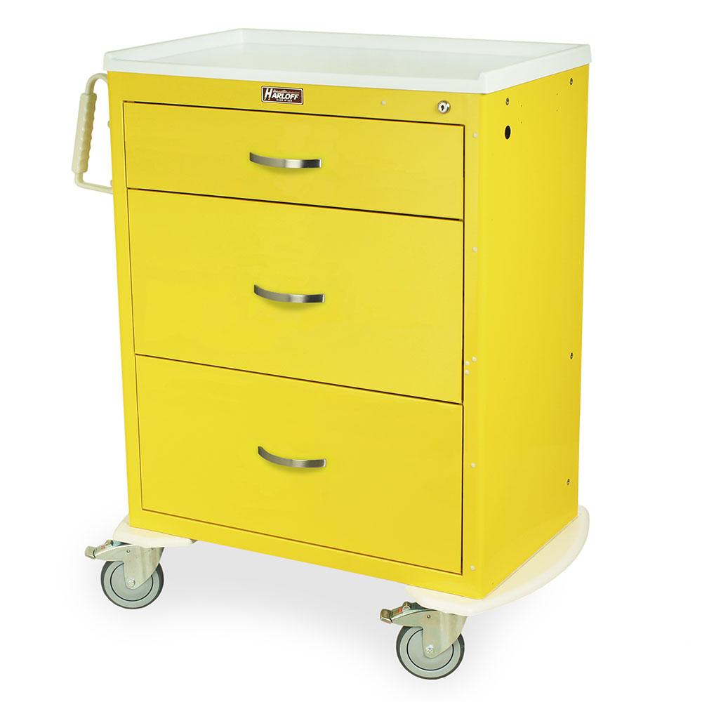 AliMed® Standard Series 3-Drawer Isolation Cart, Proximity Lock ...