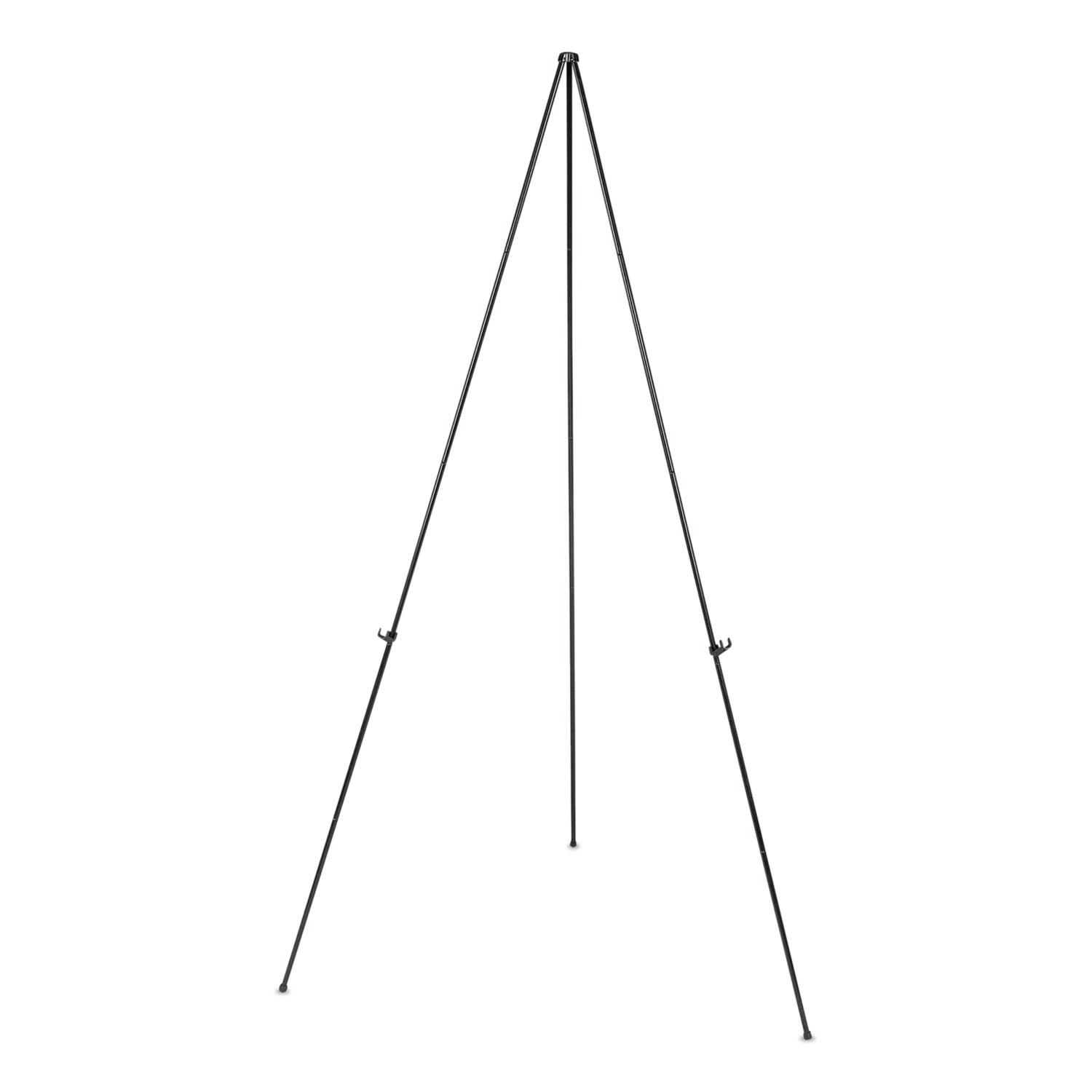 Universal® Instant Setup Foldaway Easel, Adjusts 15" to 61" High, Steel, Black