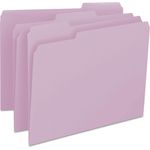 Smead File Folders, 1/3 Cut Top Tab, Letter, Lavender, 100/Box