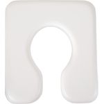Replacement Direct Supply® Open Front Soft Seat for #L8711, White, for chairs purchased after 1/1/19