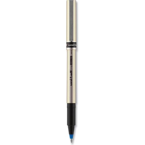  uni-ball Deluxe Roller Ball Stick Waterproof Pen, Black Ink,  Fine, Dozen : Office Products