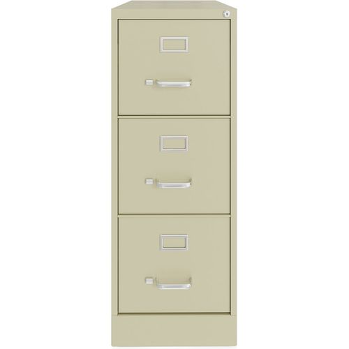 Vertical Letter File Cabinet, 3 Letter-Size File Drawers, Putty, 15 x ...