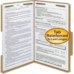 Smead 11 Point Kraft Folders, Two Fasteners, 2/5 Cut Rt, Top Tab, Legal, Brown, 50/Box