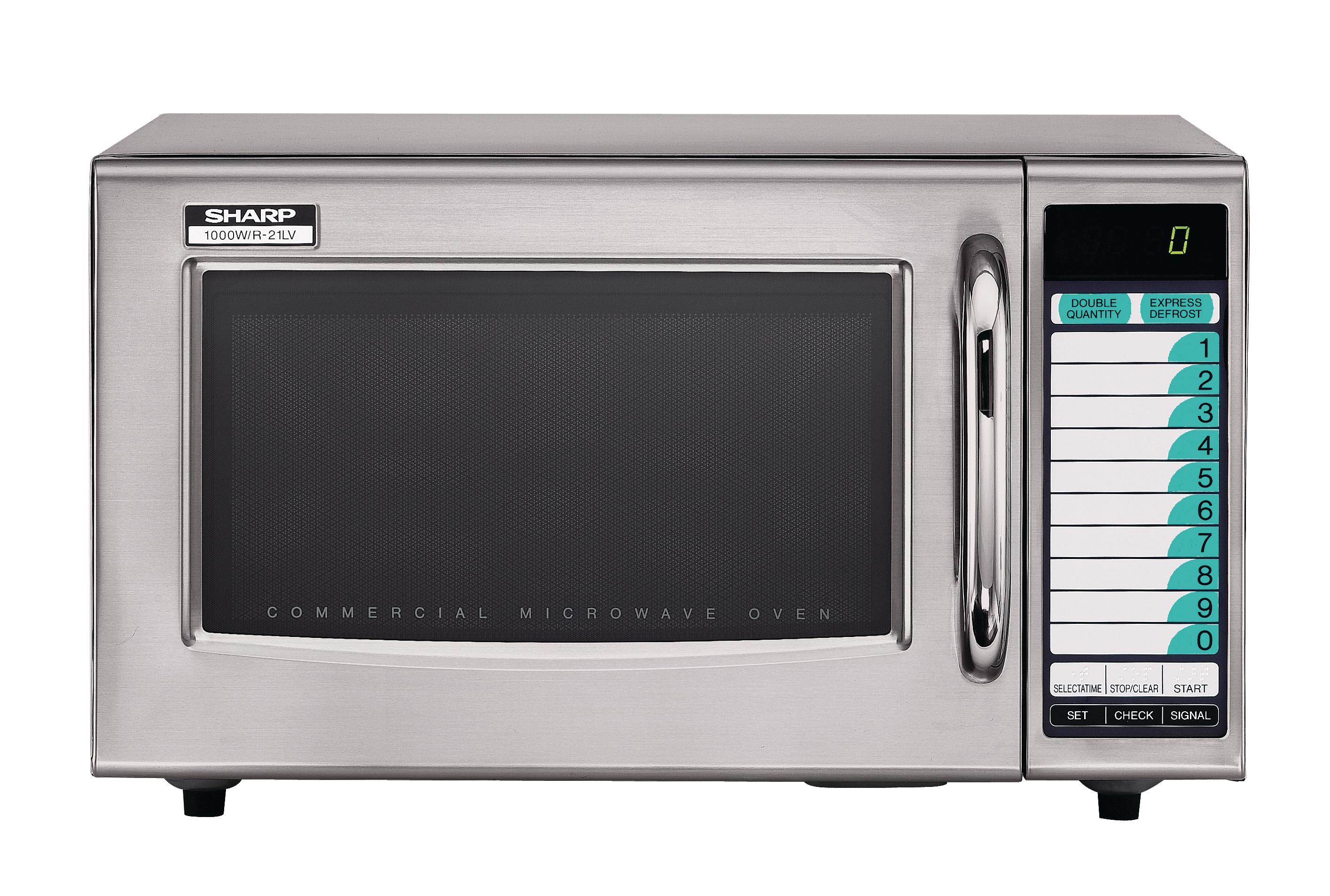 Sharp R-21LTF 1000W Medium Duty Commercial Microwave with Electronic ...