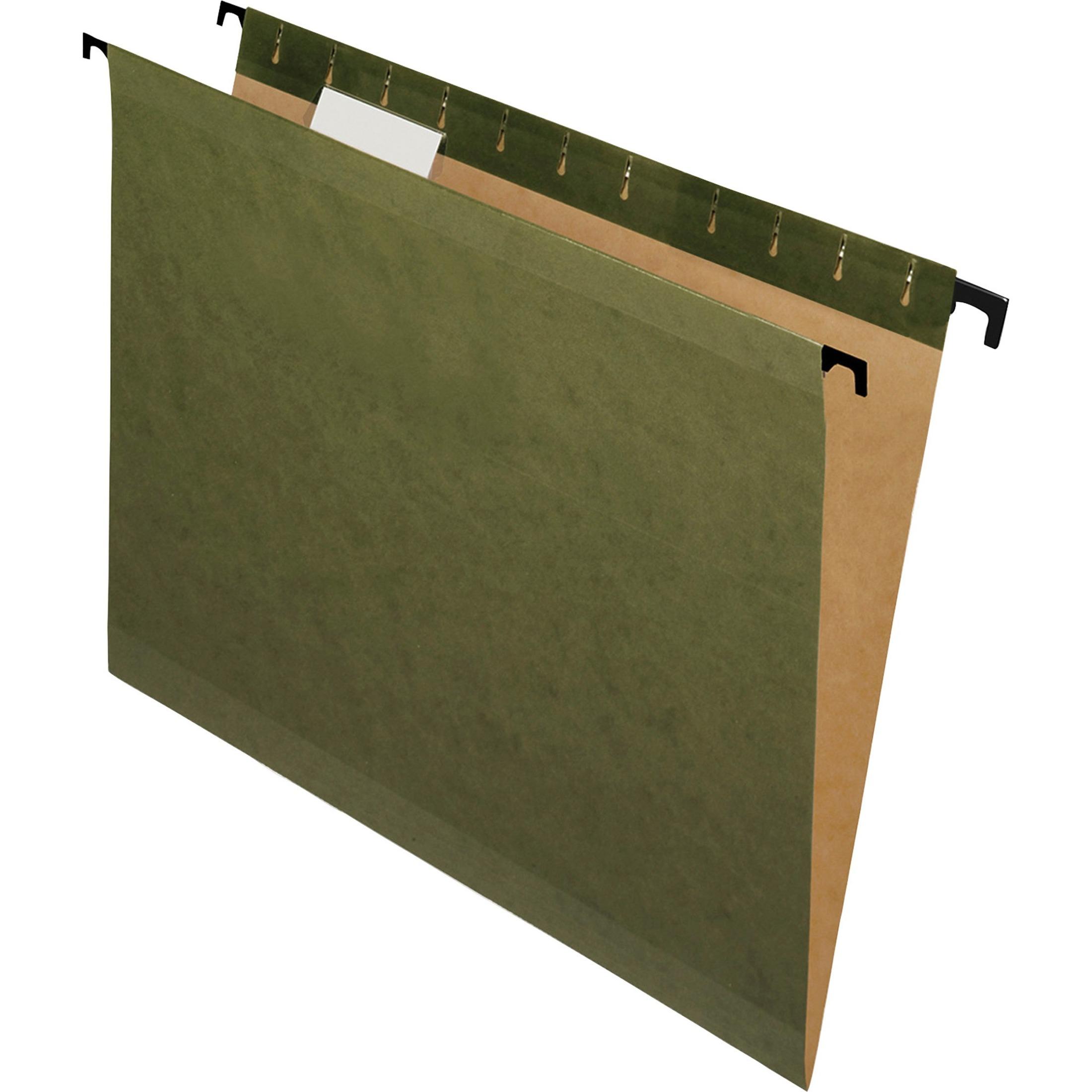 Hanging Folder, 1/5 Cut Tabs, Legal, 20/BX, Green