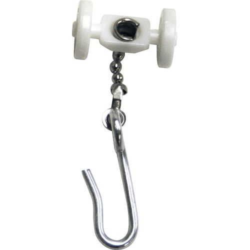 Dual Wheel Carrier with Metal Hook for Elite Cubicle Curtain Track