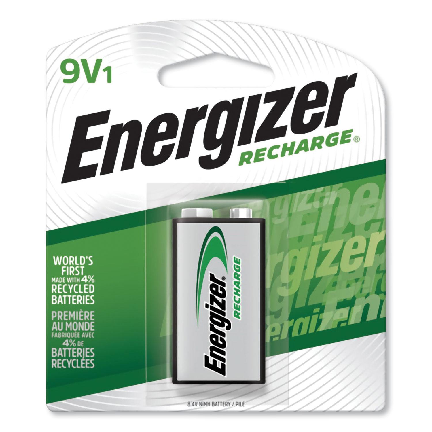 Energizer® NiMH Rechargeable Battery, 9V
