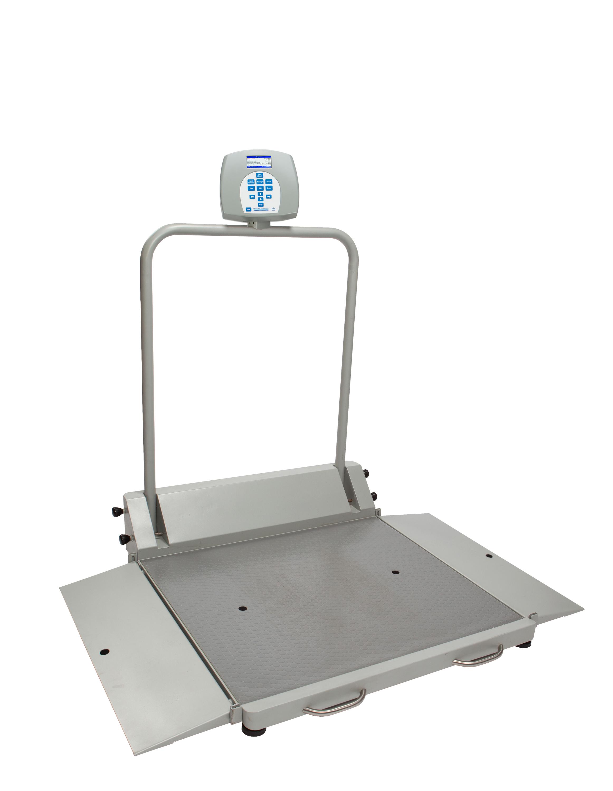 Health o meter Digital Wheelchair Dual Ramp Scale with Folding Ramps ...