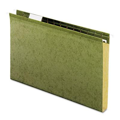 Pendaflex® Reinforced 1" Extra Capacity Hanging Folders, Legal, Standard Green, 25/Box