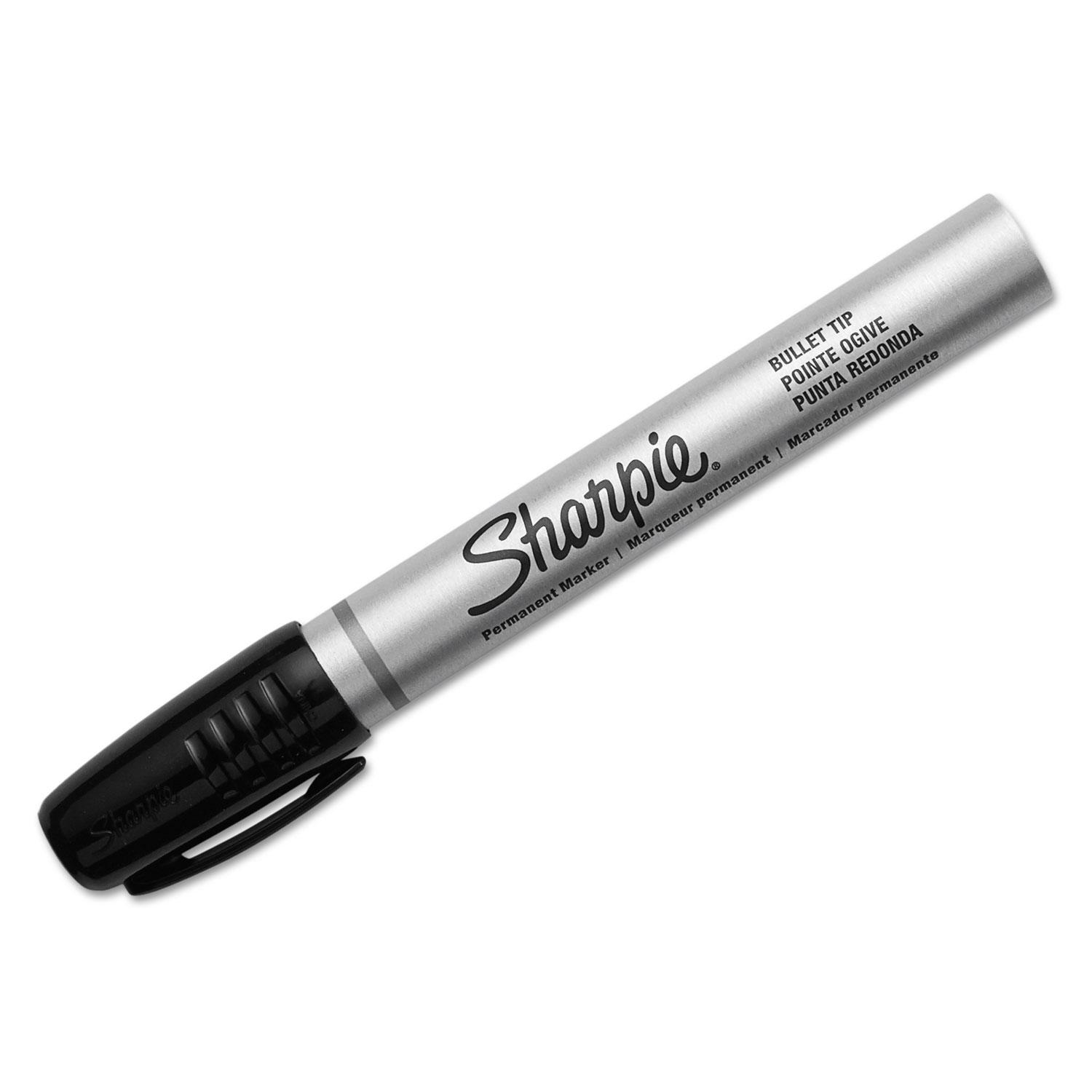 Sharpie® Pro Permanent Marker, Bullet Tip, Black, Open Stock, Dozen