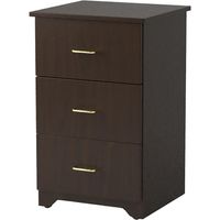 Plymouth 3-Drawer Bedside Cabinet with Casters
