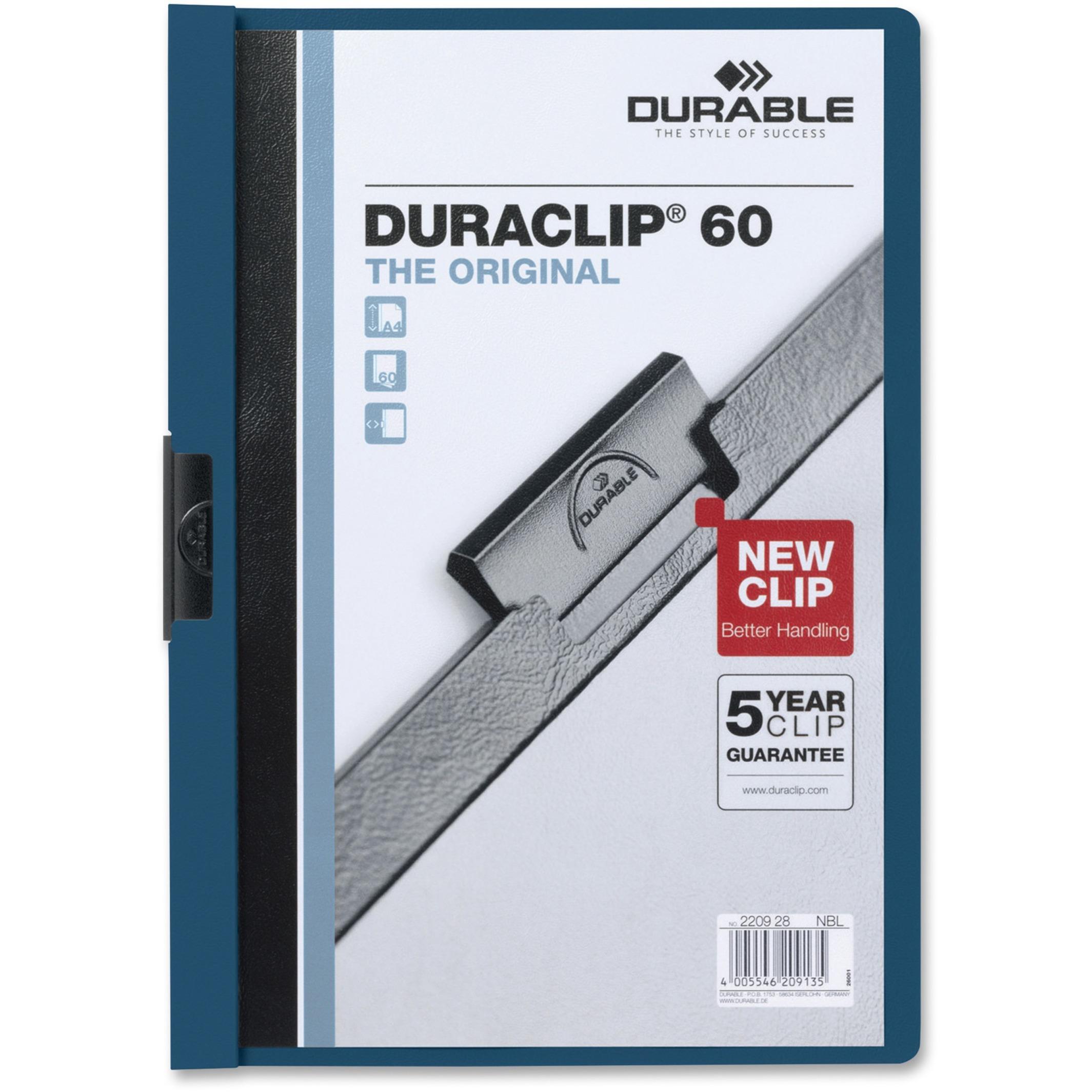 Report Cover w/Clip, 60 Sheet Capacity, 11"x8-1/2", DKBlue