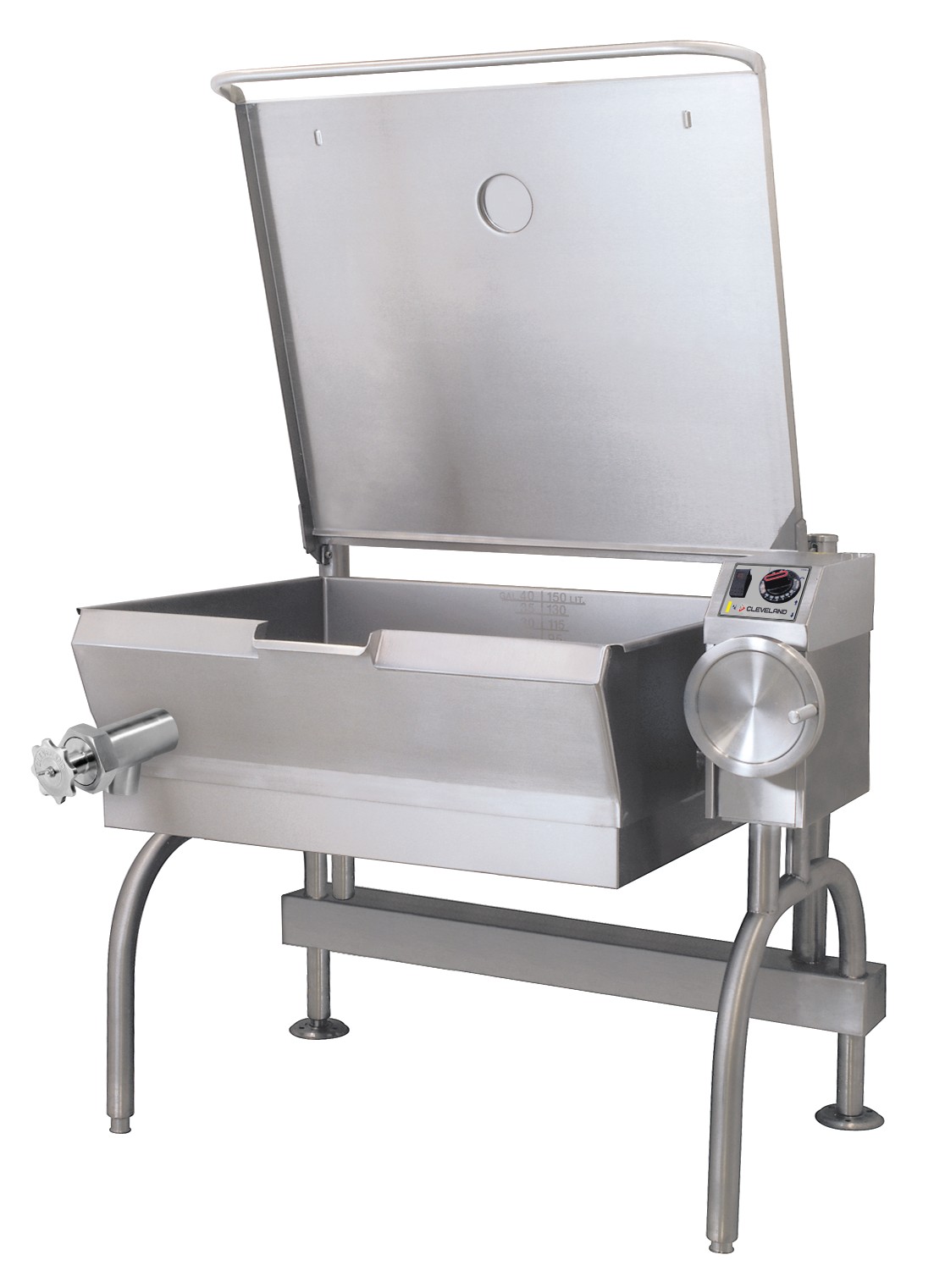 Cleveland SELThree0T1 Power Pan Electric Tilting Skillet, 30 Gallon - Voltage: 208 V Phase: Single