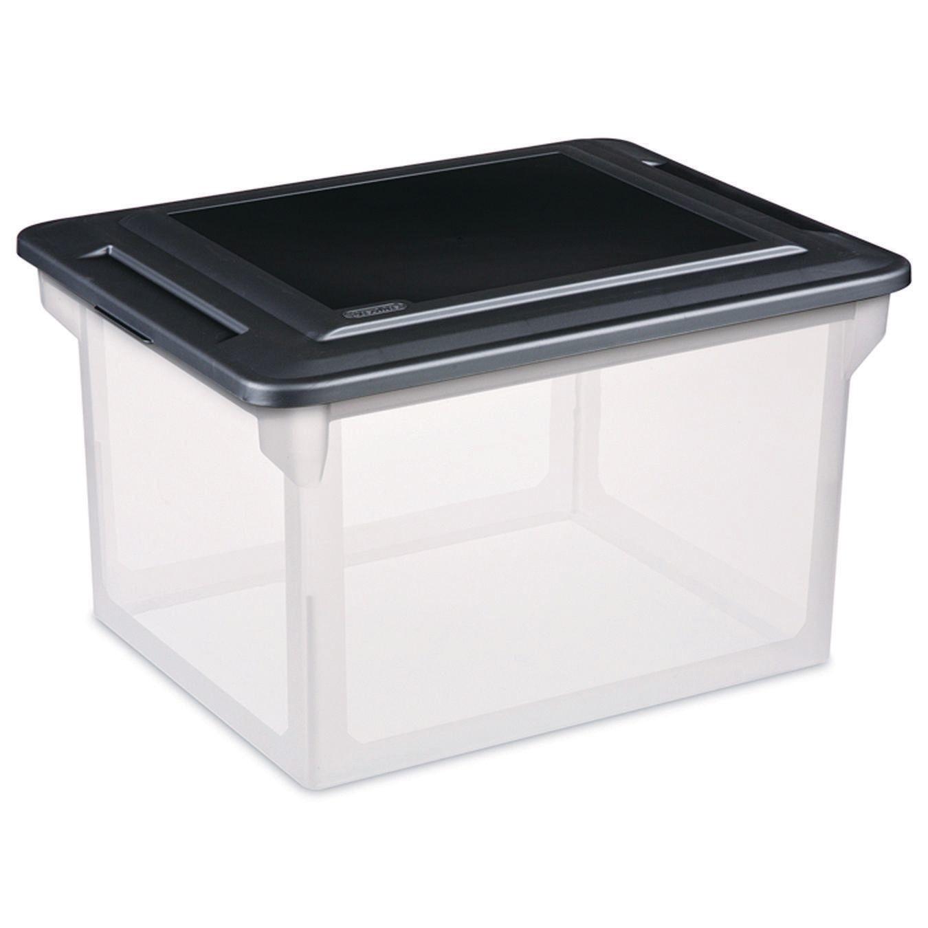 Sterilite® File Storage Box Letter/Legal with Lid