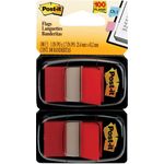 Post-it® Flags Standard Page Flags in Dispenser, Red, 100 Flags/Dispenser