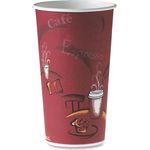 SOLO® Polycoated Hot Paper Cups, 20 oz, Bistro Design, 600/Carton