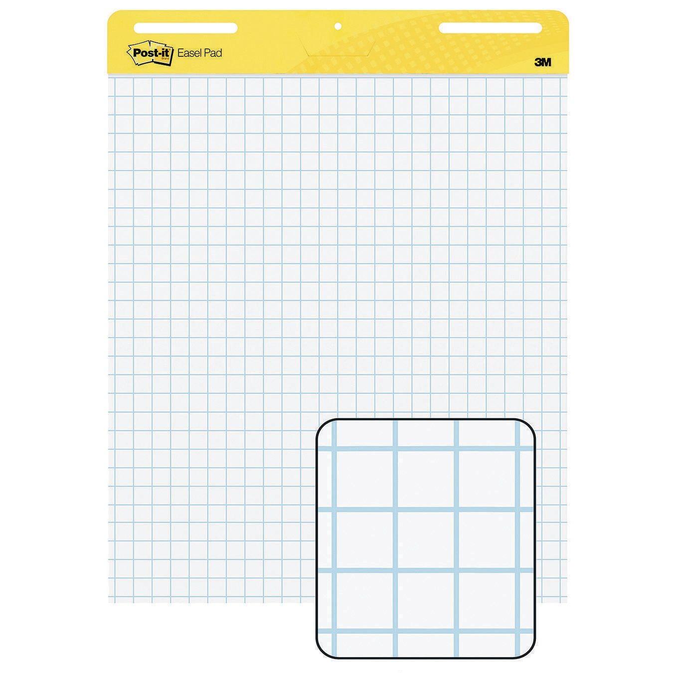 Post-It® Graph Paper Easel Pad, 25" x 30" (Pack of 2)