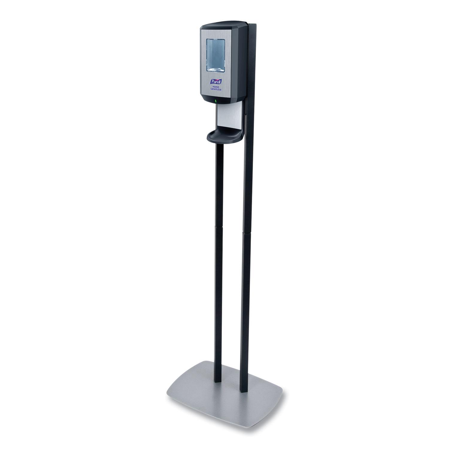 PURELL  CS6 Touch-Free Dispenser and Floor Stand for PURELL Hand Sanitizer, Black/Chrome (7416-DS)