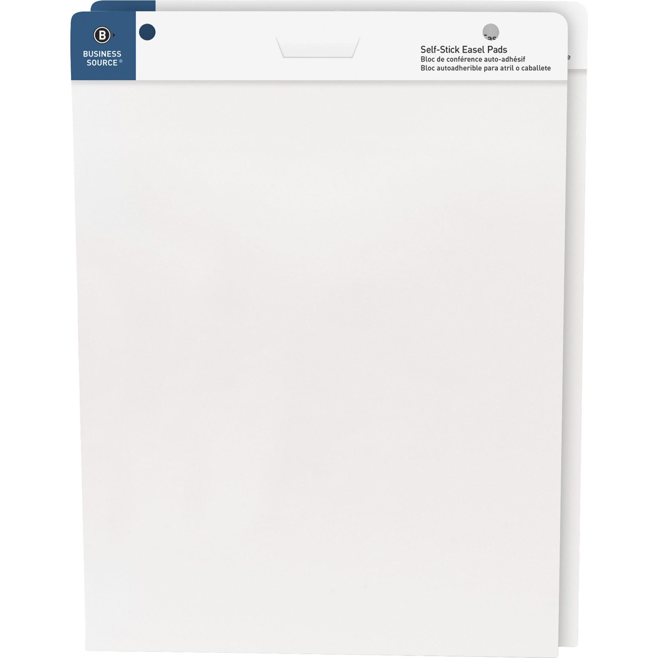 Easel Pad, Self Stick, 25"x30", 30 Shts/Pad, 2/CT, White