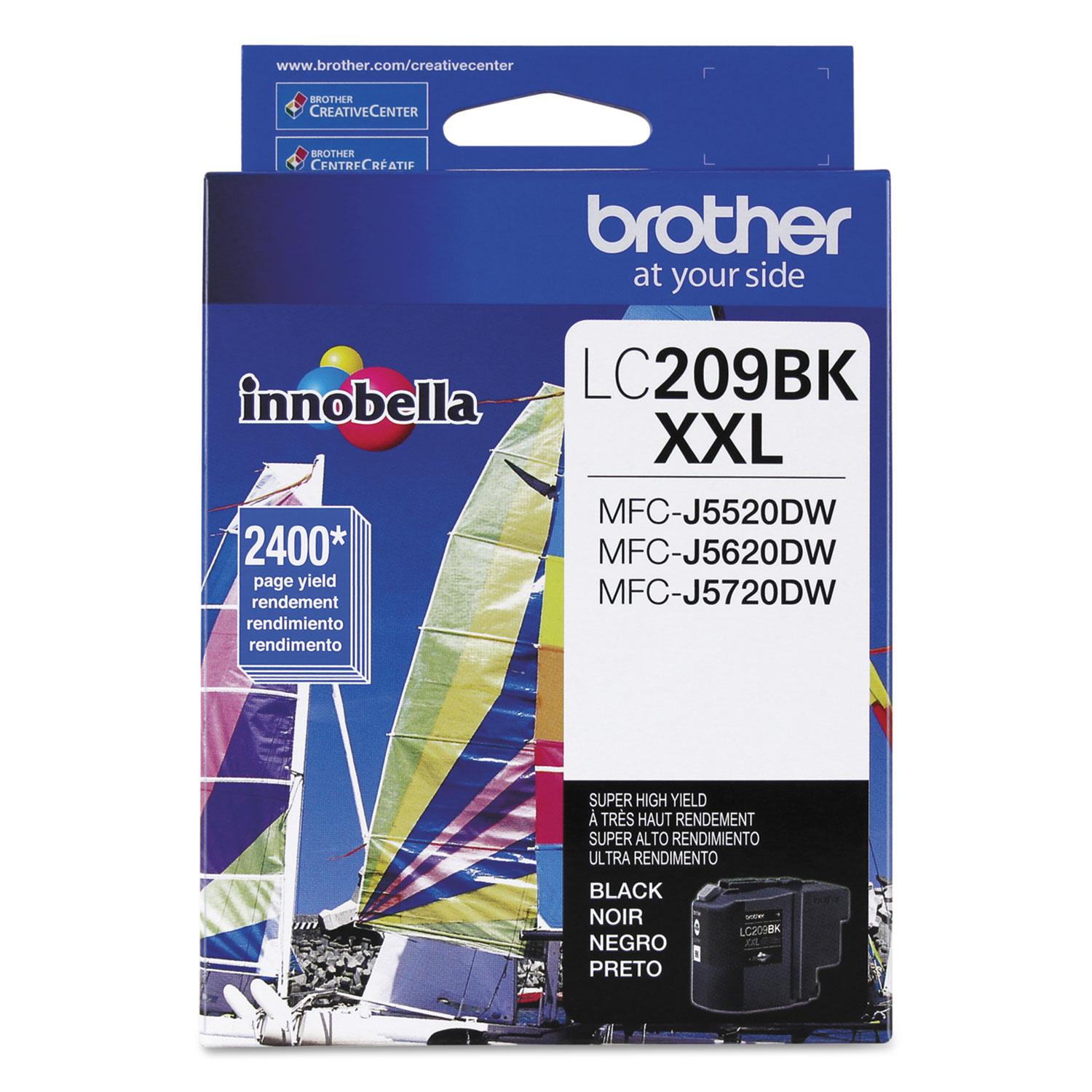 Brother LC209BK Innobella Super High-Yield Ink, Black