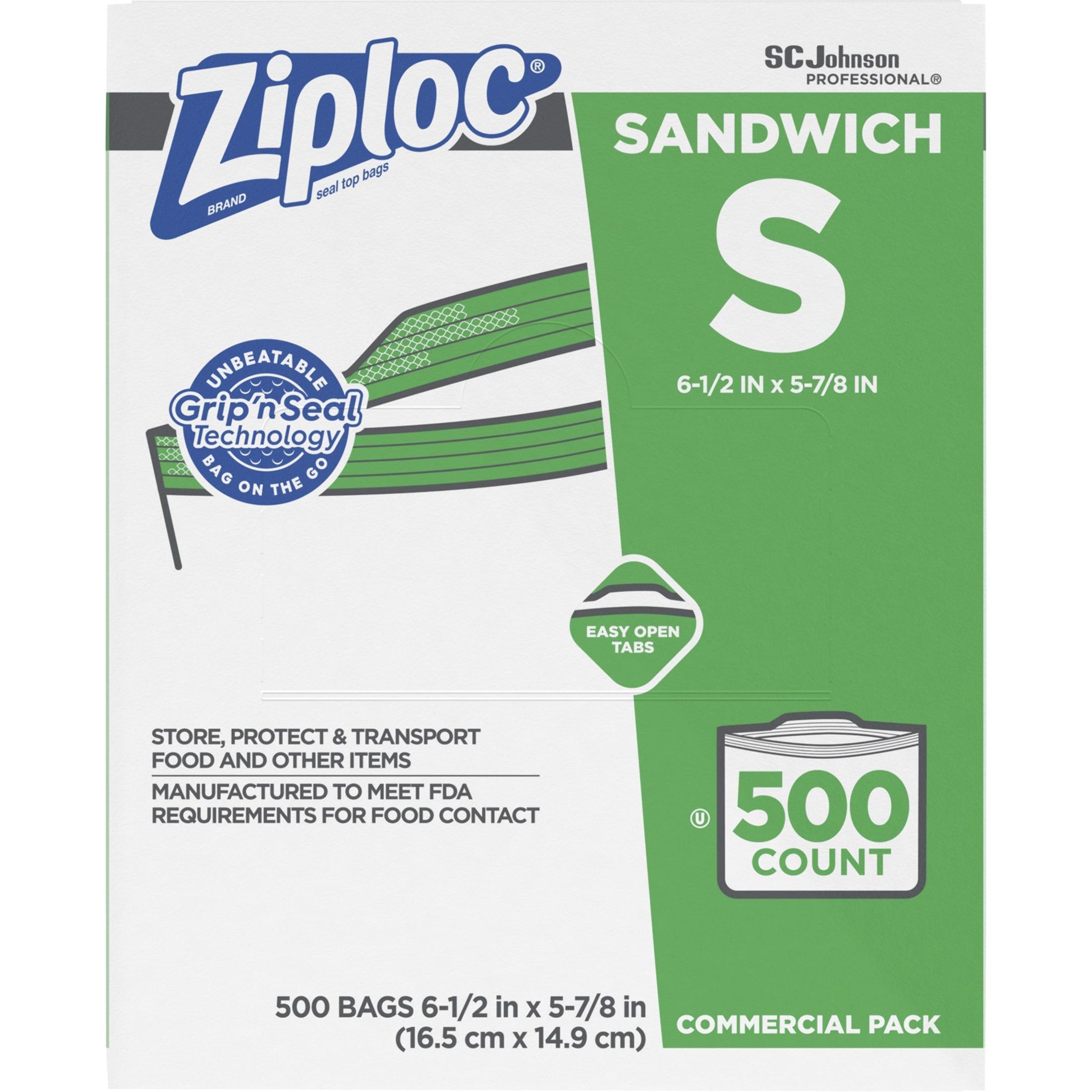 Ziploc® Seal Top Sandwich Bags (Pack of 500)