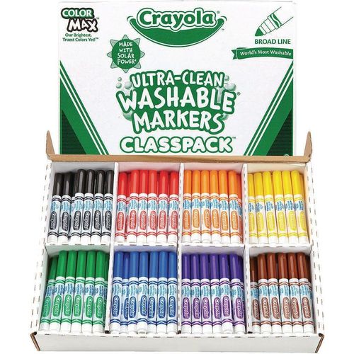 Crayola® Ultra-Clean Washable Marker™ Classpack® (Box of 200) (34KGF)