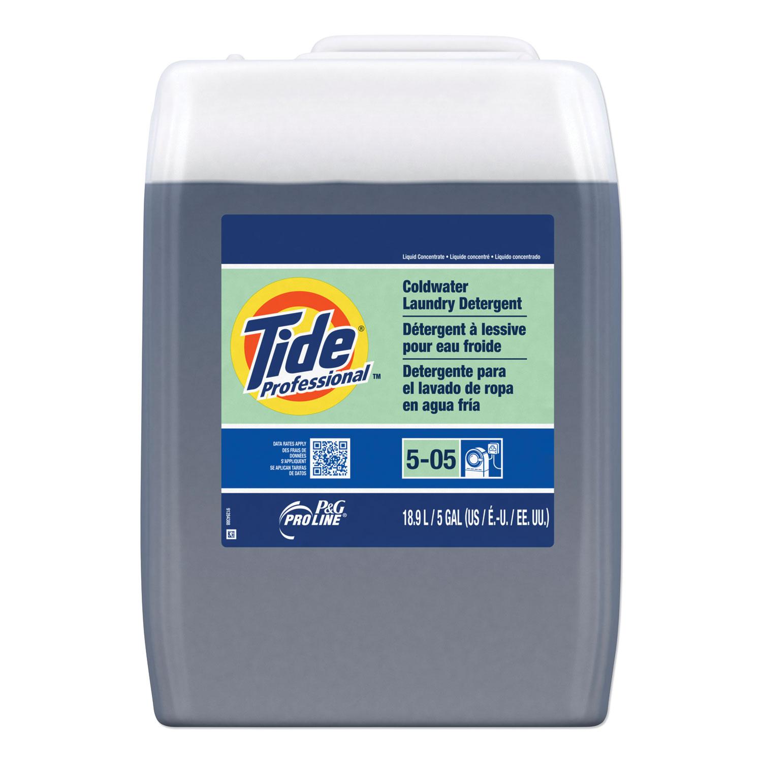 Tide® Professional™ Coldwater Laundry Detergent, Tide Original Scent, 5 gal Closed-Loop Plastic Container