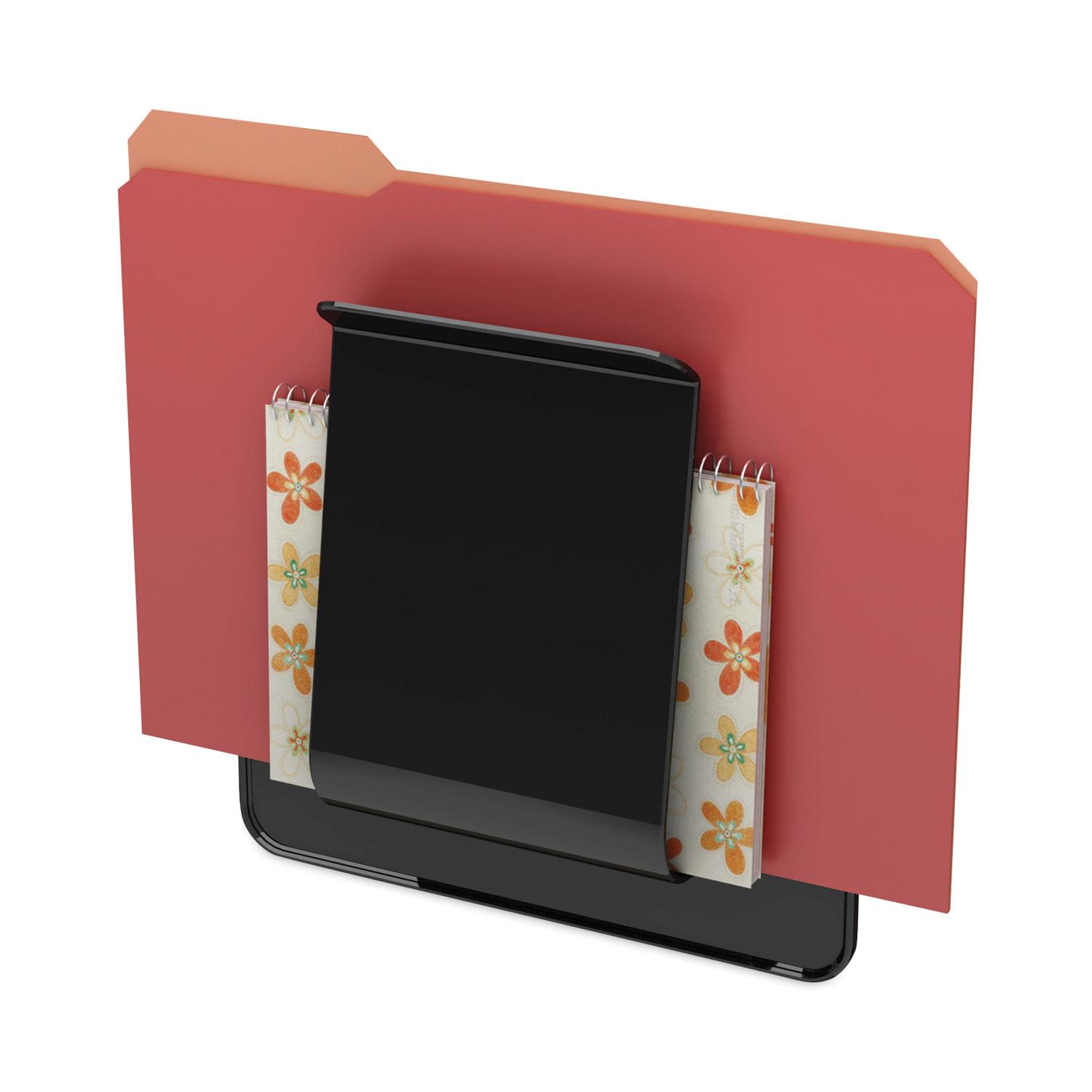 deflecto® Stand Tall Wall File, Letter/Legal/Oversized, 9 1/4 x 10 5/8 x 1 3/4, Black