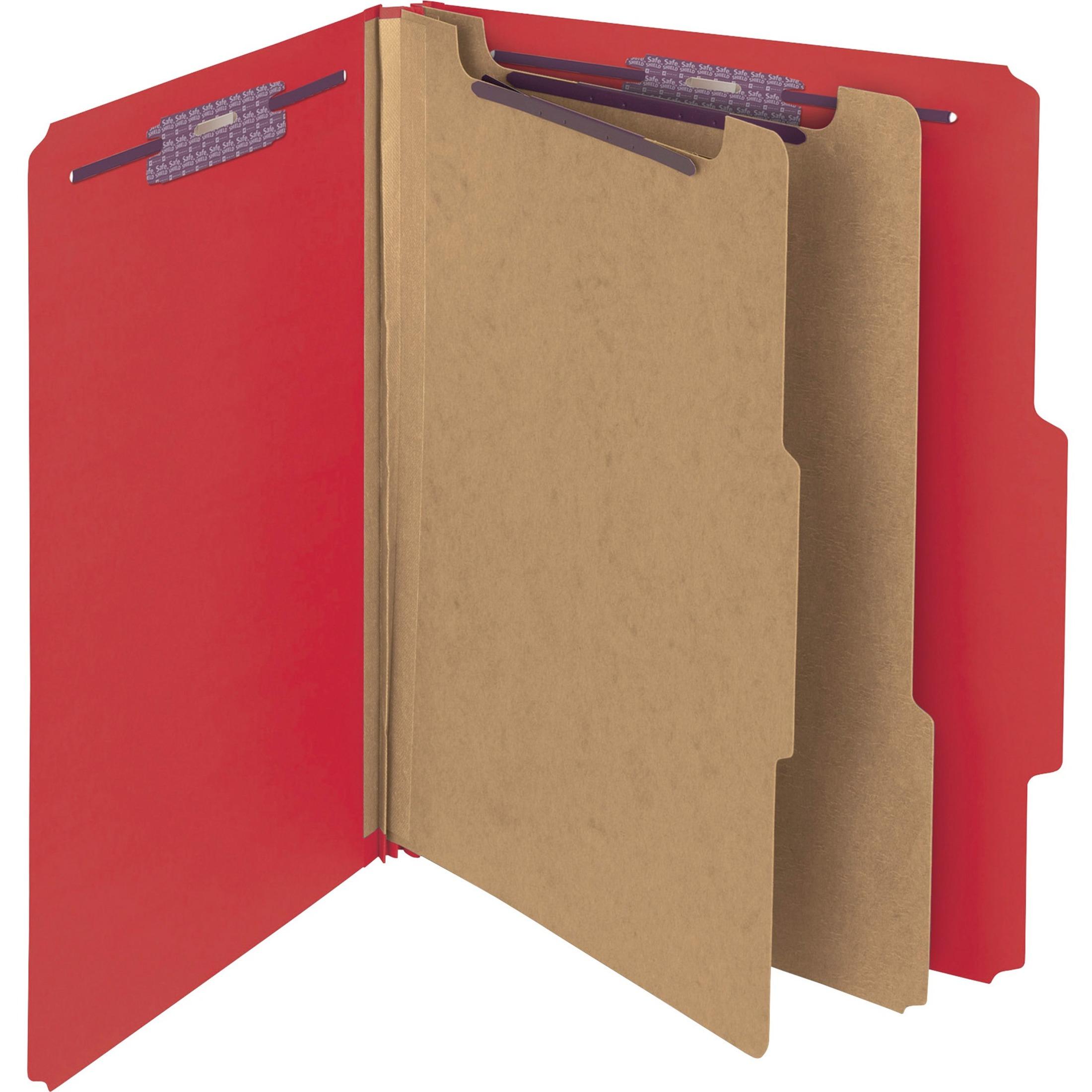Classification Folders,2"Exp,2 Div,Top Tab,Letter,10/BX,B.RD