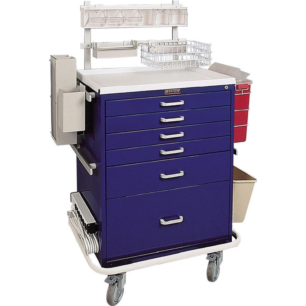 Harloff E-Series and Classic Line Cart Accessories, 14" Stainless Steel Overhead Monitor Shelf (4Y842) | Direct Supply