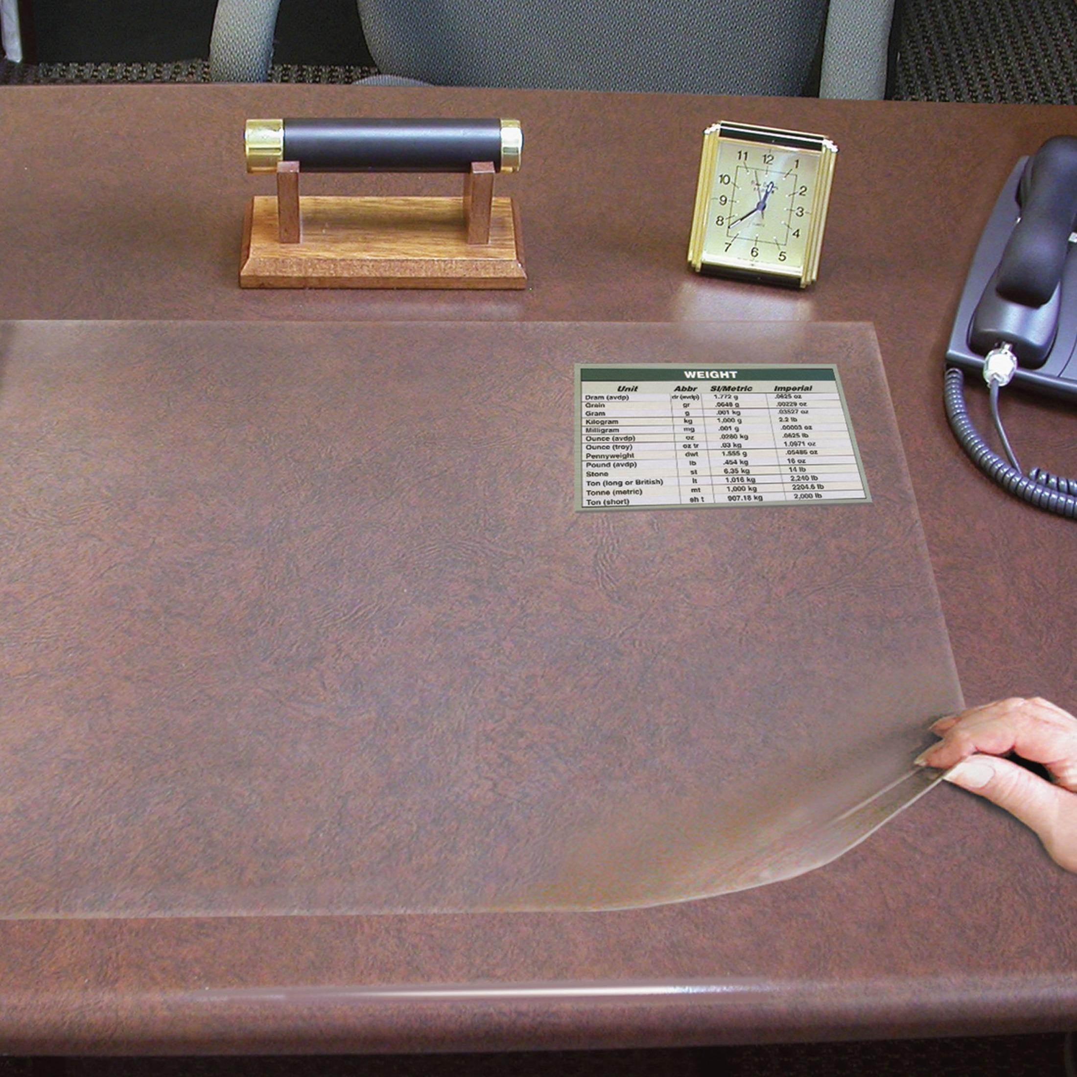 Desk Protector, 19"x24", Clear
