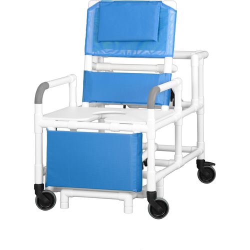 BD-1　COMFORT Direct Supply®Extra-Wide Reclining Shower Chair, Open-Front Soft