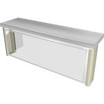 Stainless Steel, 3-Way Adjustable Food Shield for 5-Well Thurmaduke Steam Tables