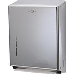 C-Fold or Multi-Fold Hand-Locking Towel Cabinet, Bright Chrome