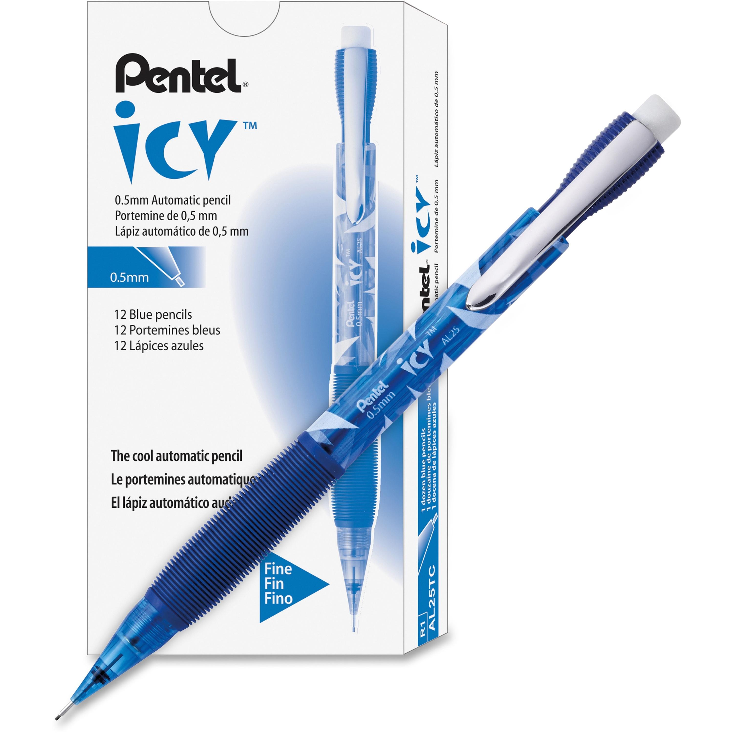 Mechanical Pencil, w/Pocket Clip, Refill, 0.5 mm, 12/DZ, BE