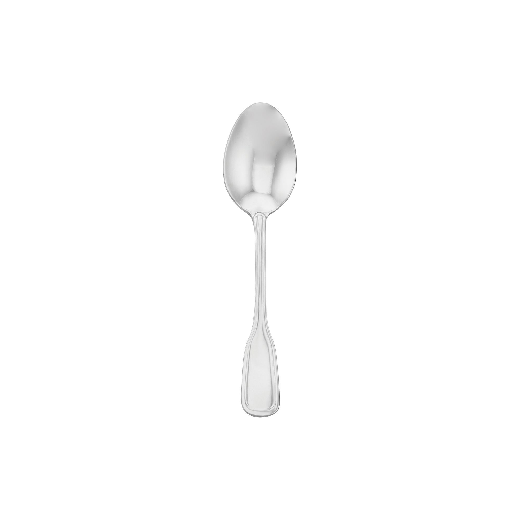 Oval Bowl Soup Spoon, 7-1/4", 18/0 Stainless Steel, Mirror Polish, Case of 24, Pattern: Saville, Brand: Walco