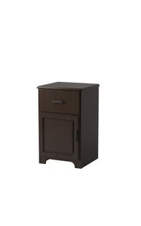 Williamsburg 1-Door/1-Drawer Bedside Cabinet with Casters