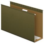 Pendaflex® Reinforced 4" Extra Capacity Hanging Folders, Legal, Standard Green, 25/Box